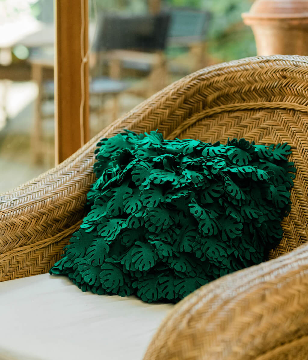 Monstera Cushion