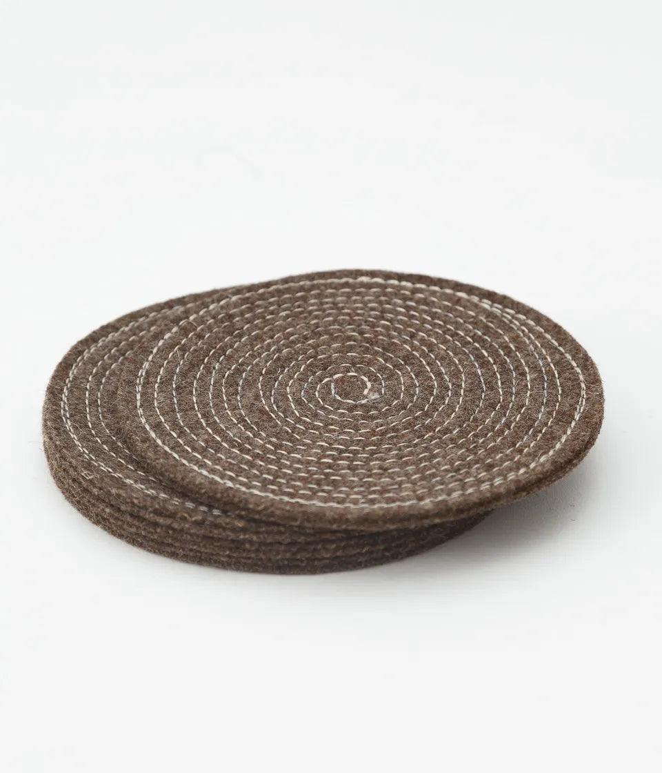 Bases de Copos Pespontos Pack 4