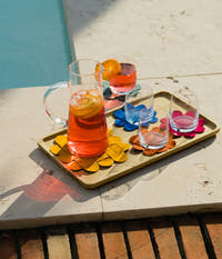 Rattan-Untersetzer, 4er-Pack