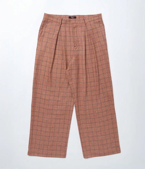 Wide Pied-de-Poule Trousers