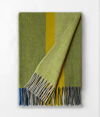 merino-wool-herringbone-throw-summer-blankets-green-multicolor