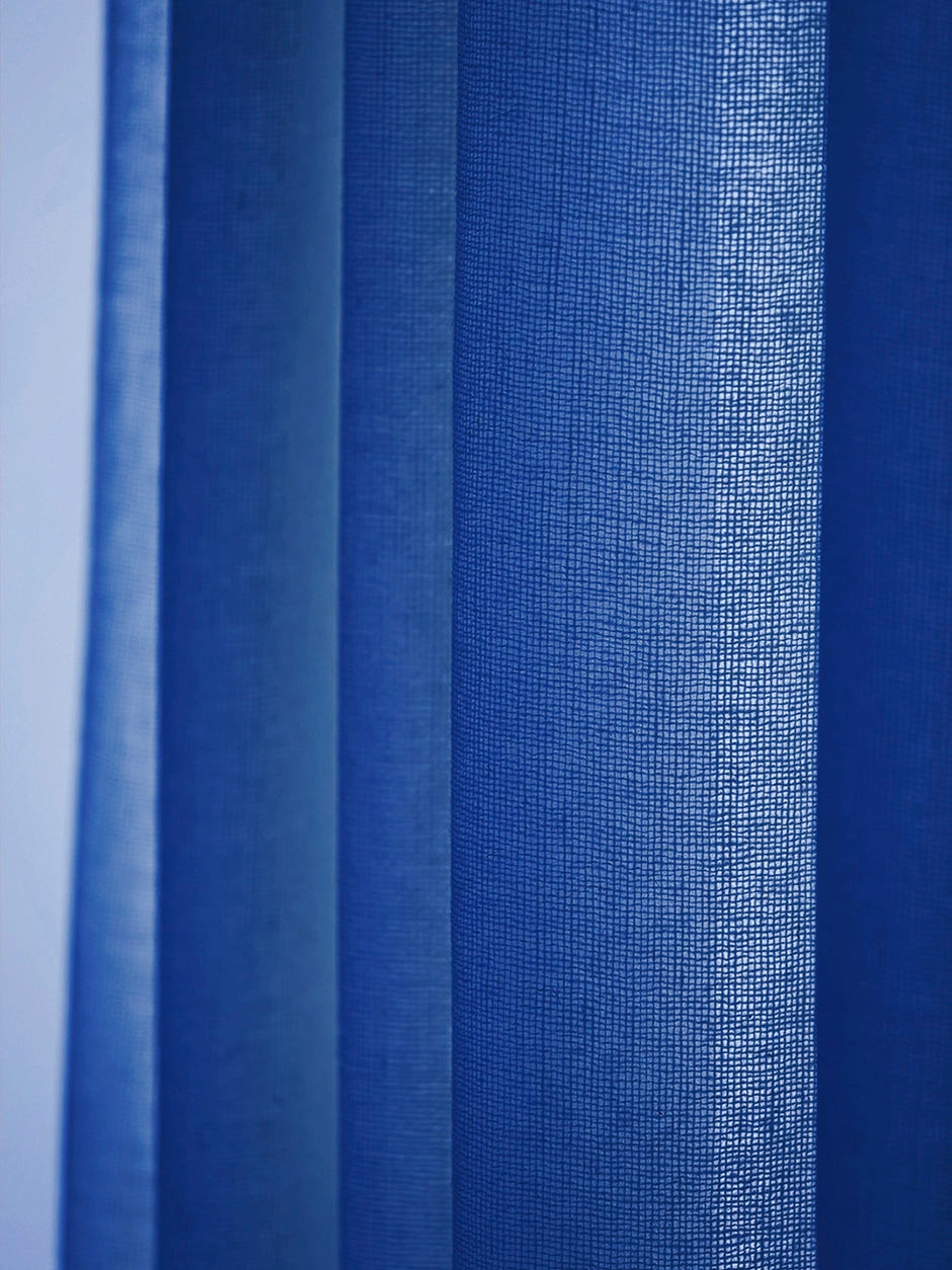 Cortina Mesh Azul