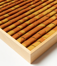 Pixel Wandpaneel Gelb mit Digitaldruck