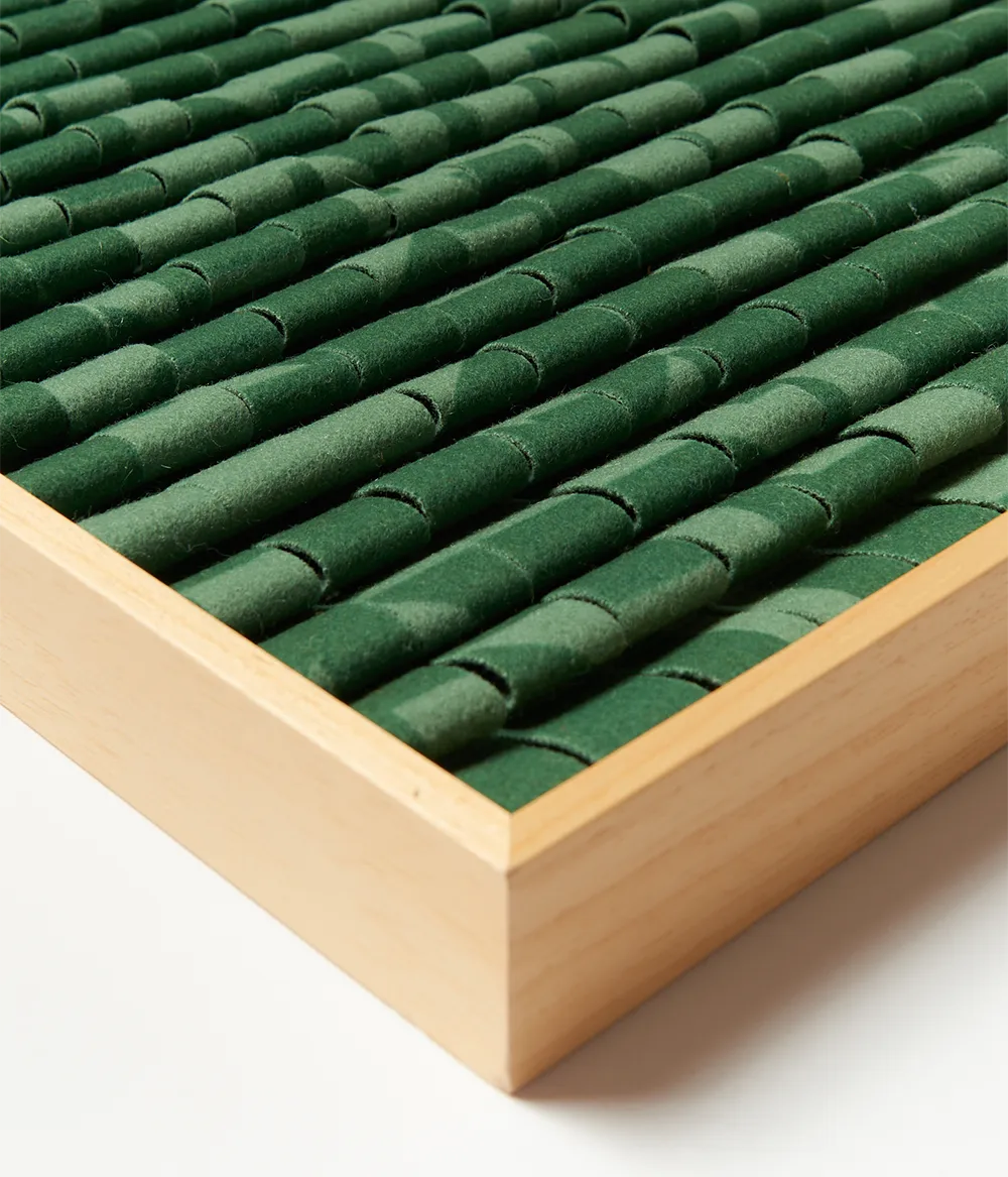 Pixel Wandpaneel Grün mit Digitaldruck