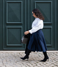 pinstripe-skirt
